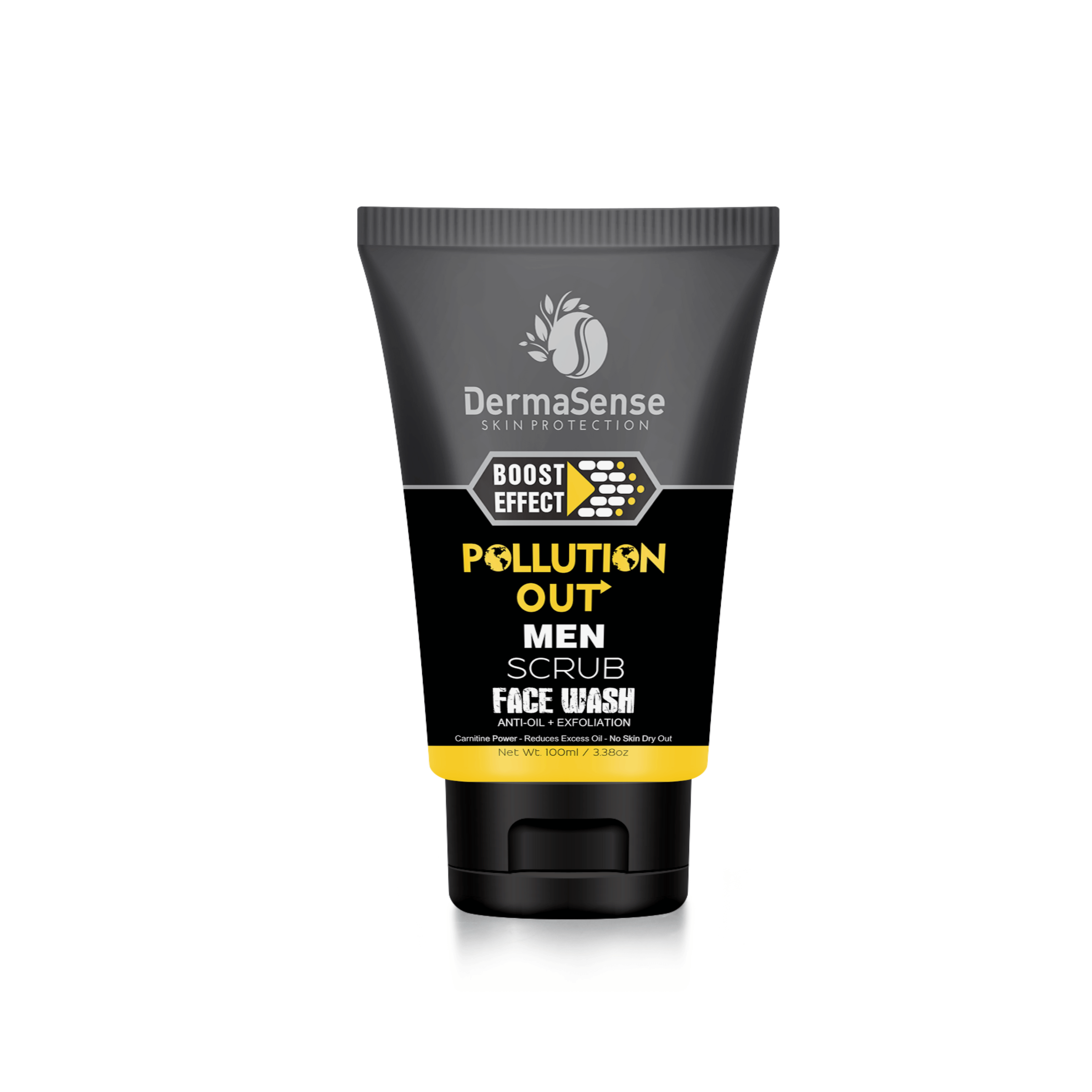 pollution out Men scrub Facewash with boost effect