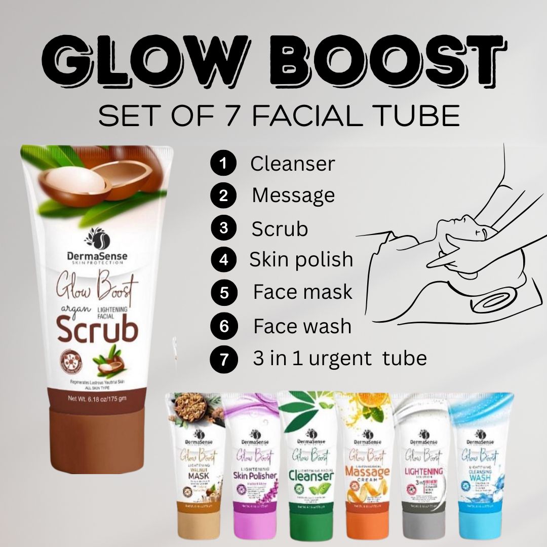 glow boost facial tubes